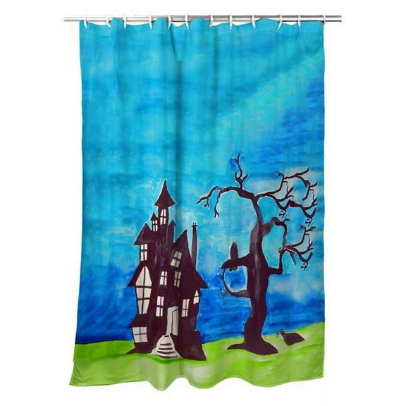 Betsy Drake SH1041 Haunted House Shower Curtain