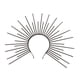 thumbnail image 4 of Diadema de sol con halo de Halloween, accesorio portátil para el cabello, tocado, banda para el cabello Negro, 4 of 9