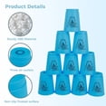 thumbnail image 3 of 12pcs Sports Stacking Cups, Fast Paced Fun Game for Challenge Competition, Speed Training Game, Travel Party Gift for Kids and Adults, Blue, 3 of 5