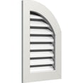 thumbnail image 2 of Ekena Millwork 12"W x 30"H Quarter Round Top Right (17"W x 35"H Frame Size) Functional, PVC Gable Vent with 1" x 4" Flat Trim Frame, 2 of 14