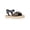 Black, variant on Wonder Nation Little Girls and Big Girls Fashion Platform Sandals