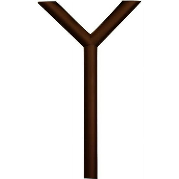 Qualarc PENPST2-000-BRZ Penfield Twin Mailbox Post System with No Base - Bronze