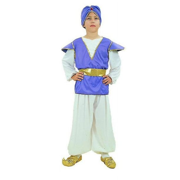 L Mascarada niños disfraz de príncipe Cosplay masculino disfraz de Aladino indio