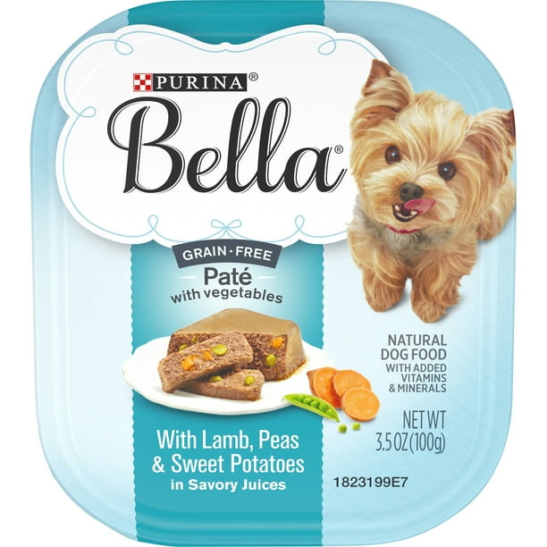 (12 Pack) Purina Bella Grain Free, Natural Pate Wet Dog Food, With Lamb