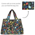 thumbnail image 5 of Wrapables Large Foldable Tote Nylon Reusable Grocery Bags, Connections, 5 of 6