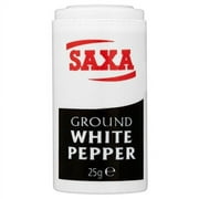 Saxa Ground White Pepper (25g) - Pack of 2