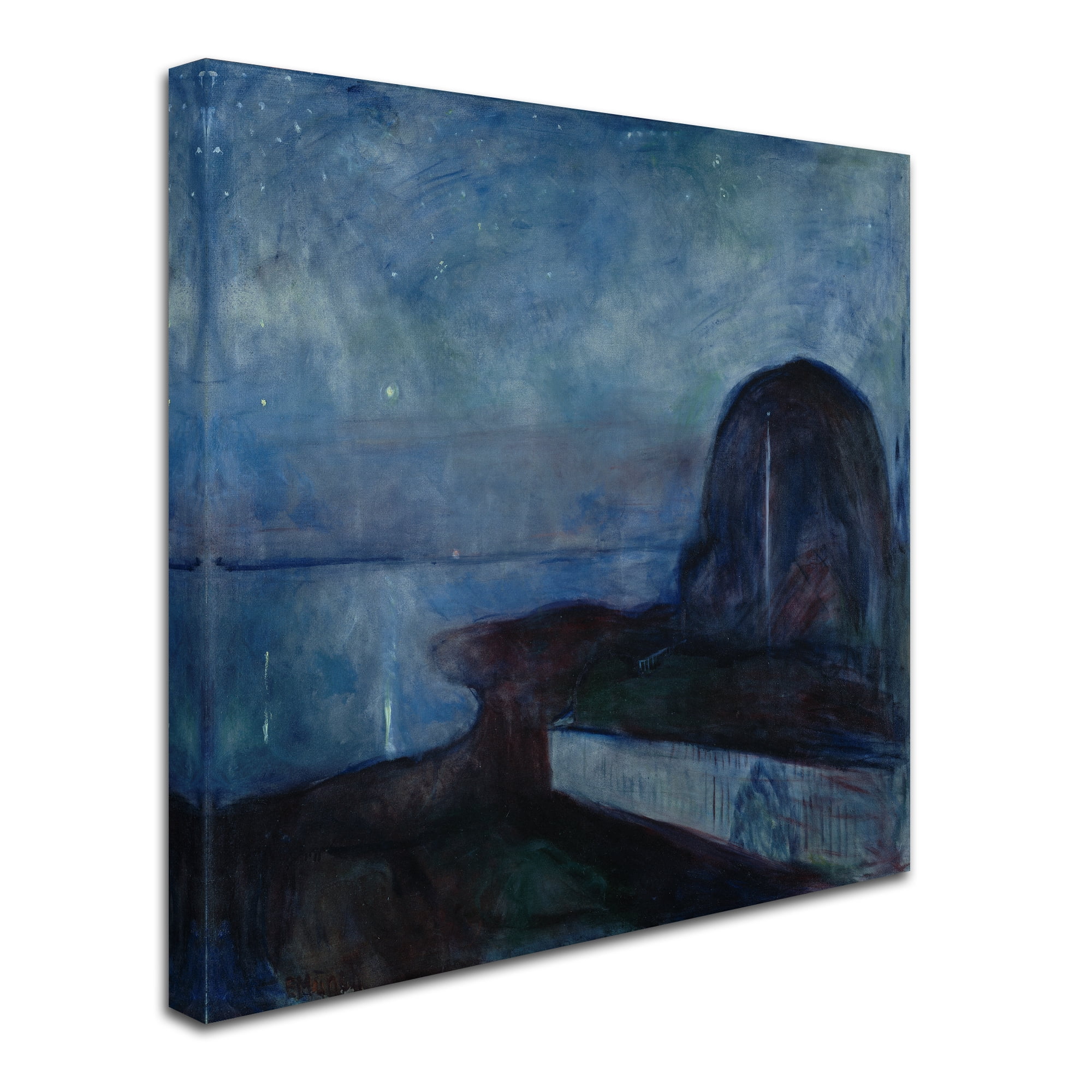 Trademark Fine Art 'Starry Night II' Canvas Art by Edvard Munch