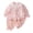 Light Pink, variant on Toddler Girls Pajamas Size 4t Toddler Pajamas, Two-Piece Long Sleeve Pajama Set Toddler Sleepers(Light Blue,9-12 Months)