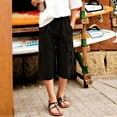 thumbnail image 5 of EnJoCho Girls' Cargo Shorts Wide Leg Elastic Waist Pants Summer Hiking Baggy Trendy Outfits with Pockets Kids Vacation Drawstring Shorts 4-15y, 5 of 6