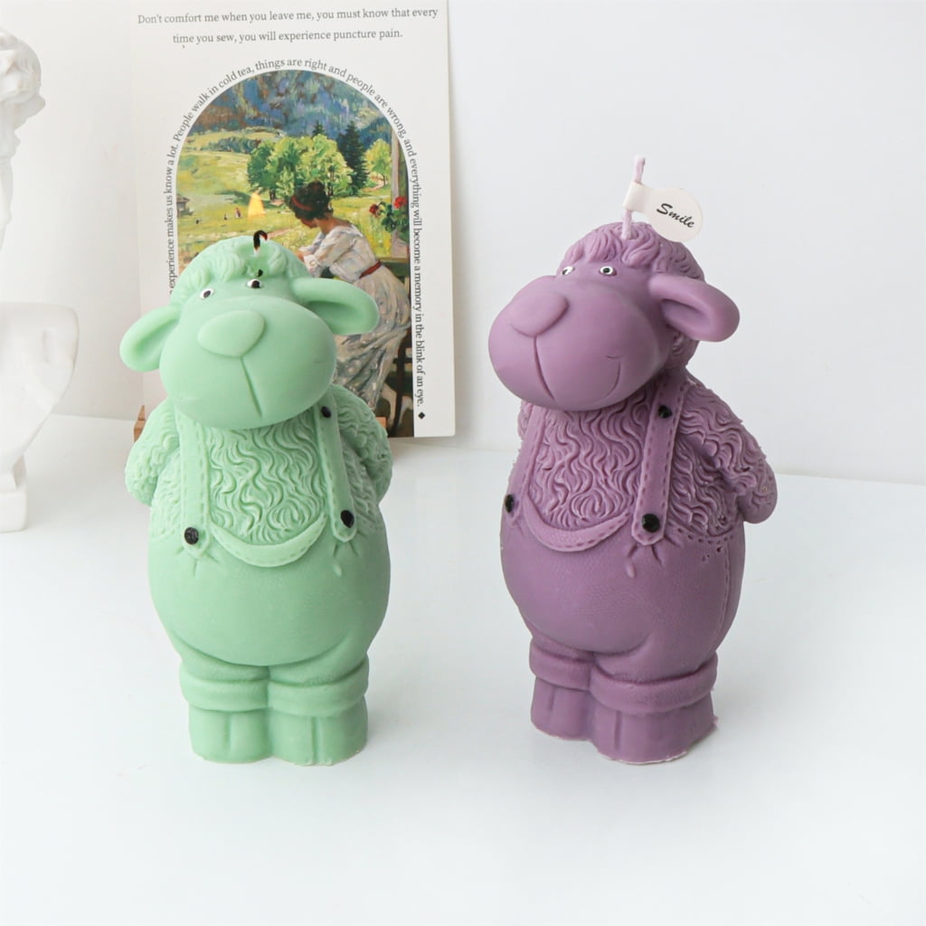 lanema Sheep-like Candle Mold Candle Mold for DIY Candle Soap Plaster Chocolate Home Decor DIY Resin Casting Molds