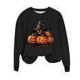 thumbnail image 4 of Womens Sweatshirts Plus Size Halloween Printed Long-sleeved Round-neck Loose Casual Sweatshirt,Tops for Women, 4 of 6