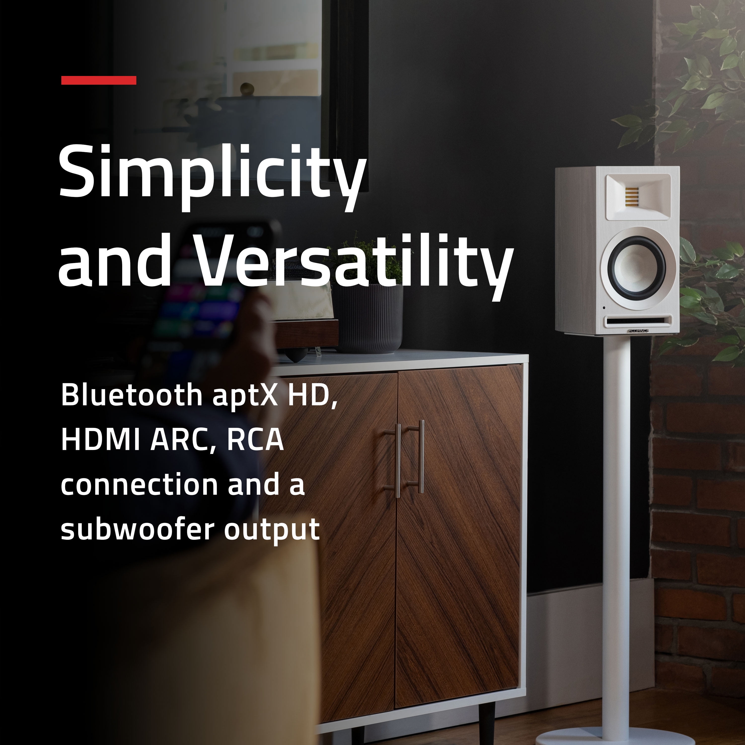 Fluance Ri71 Reference Stereo Powered Bookshelf Speakers with High Performance AMT Tweeters, 5" Drivers, 120W Amplifier for Music, Turntable, TV, PC - HDMI, Bluetooth, RCA & Subwoofer Out (Black Ash)
