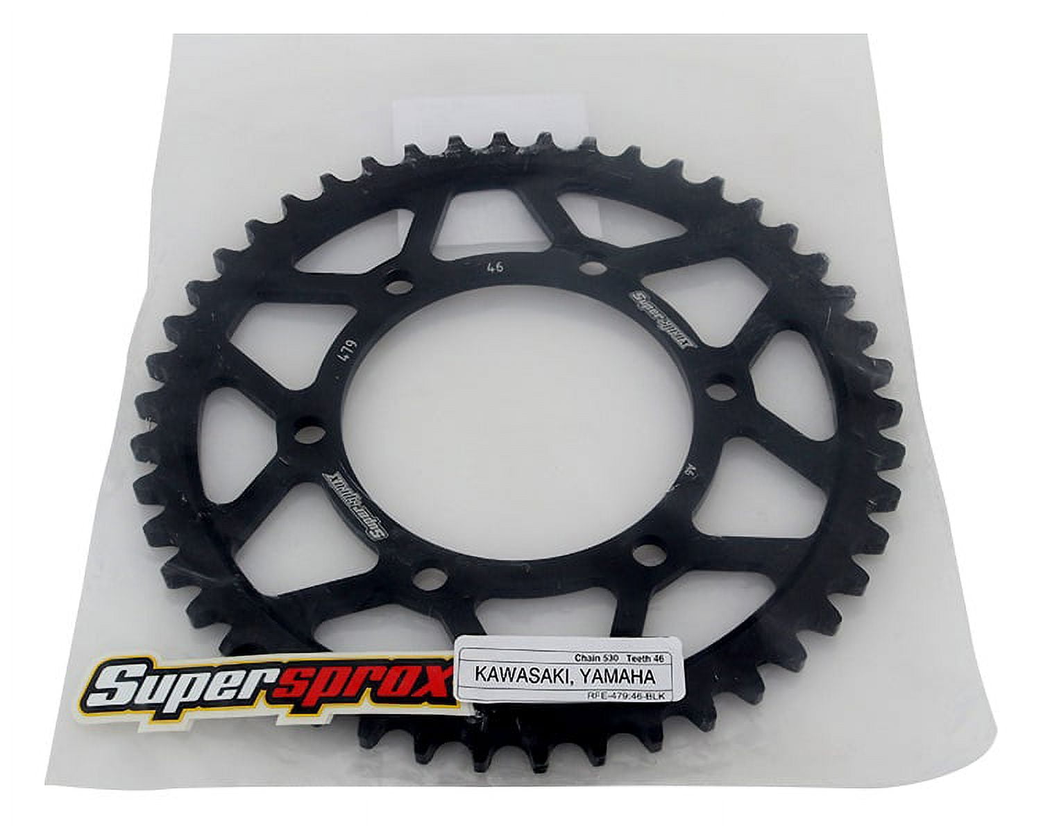 Supersprox RFE-479-46-BLK Rear Steel Sprocket Black For