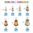 320 count M3 M4 M5 M6 M8 M10 M12 Half Hex Flange Rivet Nuts Kit, Zinc ...