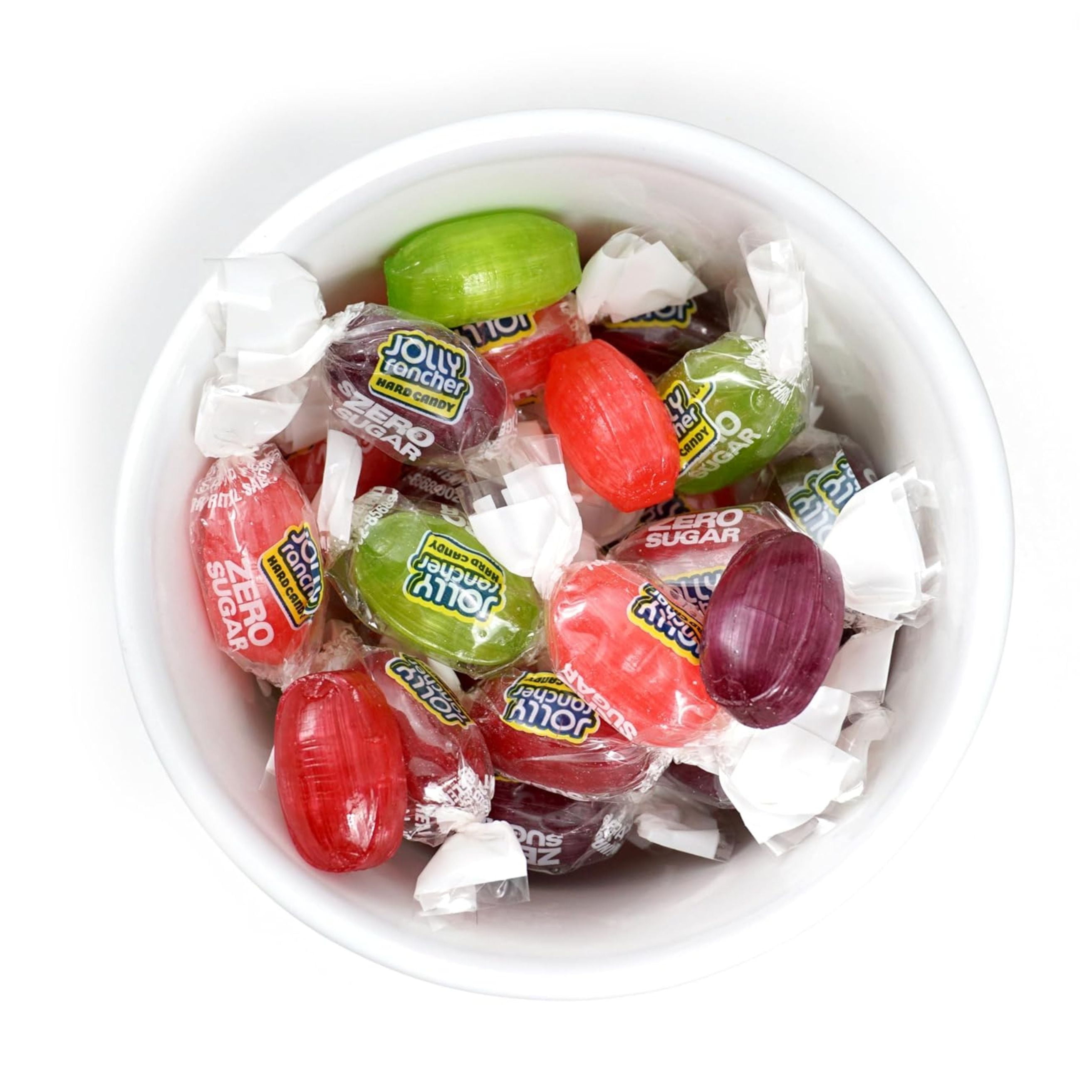 (6 pack) Jolly Rancher Zero Sugar Assorted Fruit Flavored Hard Candy, Bag 3.6 oz