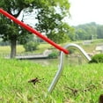 thumbnail image 4 of Tnobhg 16Pcs Aluminum Alloy Tent Peg Sharp Tip Heavy Duty Bright Color Lightweight Outdoor Camping Canopy Windproof Bent Ground Nail Stake Tent Accessories, 4 of 8