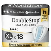 NorthShore DoubleStop XL Male Guards, Pack/18