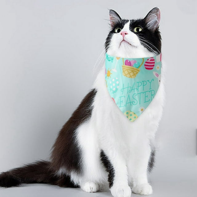 Ltdhehe Cartoon Pet Costume Easter Bone Dog Pet Bib Dog Triangle Bandana Pet Accessory Cute And Suitable For Multiple Uses