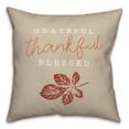 thumbnail image 2 of Creative Products Grateful Thankful Blessed 18 x 18 Spun Poly Pillow, 2 of 3