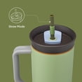 thumbnail image 4 of Vaso de viaje Owala de acero inoxidable de 1,2 L con tapa, color verde pajizo, 4 of 6