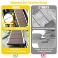 thumbnail image 3 of Aivituvin Rabbit Hutch with Wheels for Outdoor & Indoor, 2-Story Bunny Cage Guinea Pig House with Pull Out Tray for Rabbits, Gray, 3 of 12