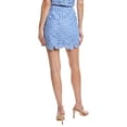 thumbnail image 2 of Milly womens  Floral Geo Lace Mini Skirt, 0, Blue, 2 of 3