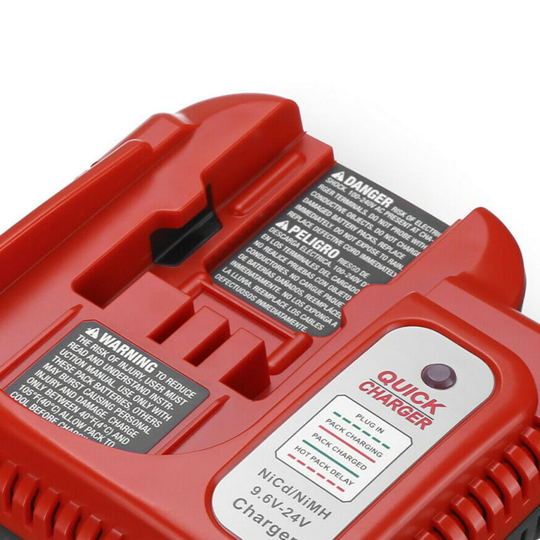 9.6v-24v Fast Battery Charger for HPB24 Hpb18 HPB18-OPE Fs18c, Size: 14.3x14.3x5.4cm, Red