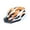 Orange & White, variant on Cbcbtwo Lightweight Bike Helmet with Adjustable Straps & Visor, Black (Adult's)