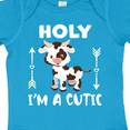 thumbnail image 4 of Inktastic I'm a Cutie White and Brown Holstein Cow with Arrows Boys or Girls Baby Bodysuit, 4 of 5