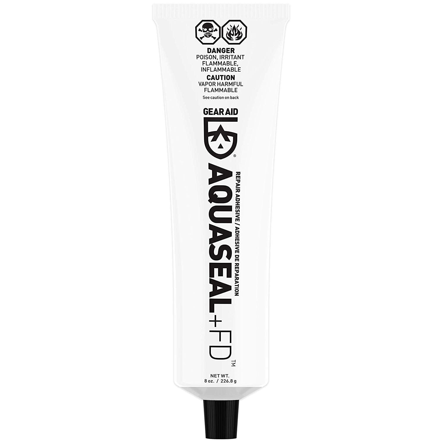 GEAR AID Aquaseal FD Flexible Repair Adhesive for Outdoor Gear and Vinyl, Clear Glue, 8 oz