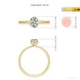 thumbnail image 5 of ANGARA Natural Oval Diamond Solitaire Engagement Ring in 14K Yellow Gold for Women (Size-7x5mm| Color-K| Clarity-I3) | April Birthstone, Anniversary, Jewelry Gift for Women | Natural Diamond Ring, 5 of 10