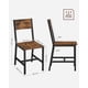 thumbnail image 2 of VASAGLE Juego de 2 Sillas de Comedor, Taburetes de Cocina, Estilo Industrial, para Comedor, Salón, Cocina, Marco de Acero, Marrón Rústico y Negro, 2 of 5