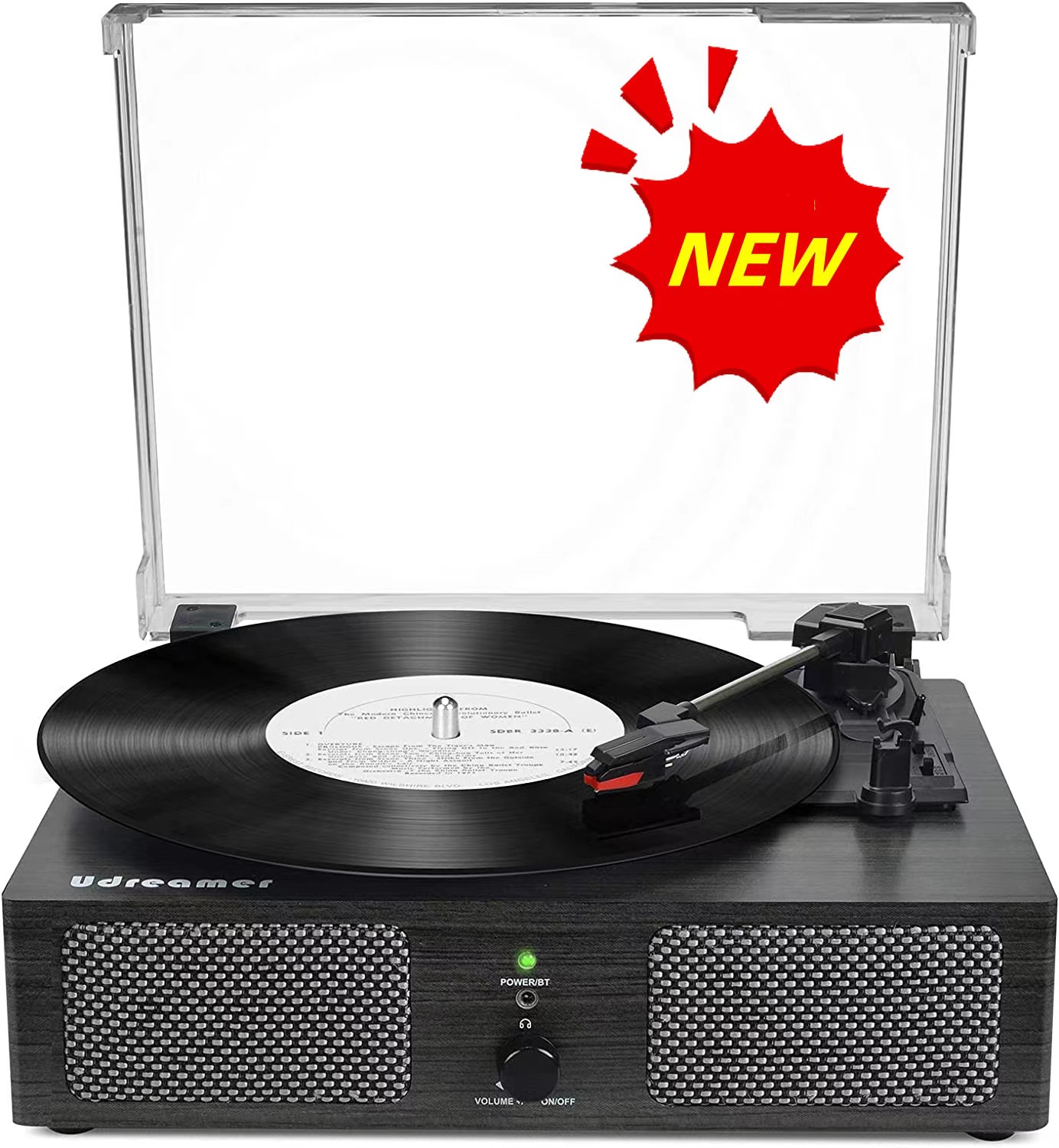 Udreamer record player turntable record player bluetooth Wireless Turntable with Builtin