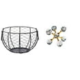 thumbnail image 1 of Cesta De Alambre Para Guardar Huevos, Cesta Tejida De Alambre De Hierro, Cesta De Frutas Y Verduras Rústicas, Estatua Moderna, Escultura Decorativa Para Encimera De Cocina, Baño, Escritorio,, 1 of 8