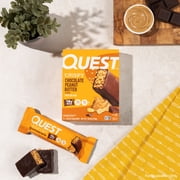 Quest Crispy Protein Bar, Chocolate Peanut Butter, 18g Protein, Gluten Free, 4 Count