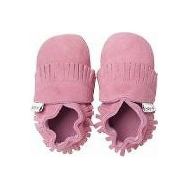 Bobux Leather Baby Shoes Pink Suede Moccasin Medium 9 15 Months