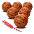 thumbnail image 1 of GoSports Panier de Basketball Intérieur Extérieur avec Pompe et Sac, Taille 7 (6 Pack), 1 of 6