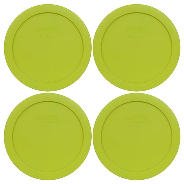 Tapa de almacenamiento Pyrex 7201-PC, 950 ml, plástico verde Edamame, 4 unidades