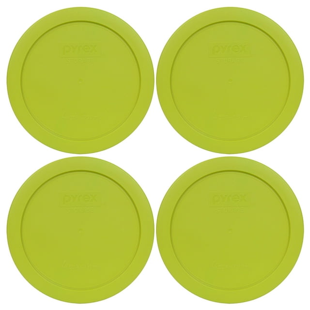 Tapa de almacenamiento Pyrex 7201-PC, 950 ml, plástico verde Edamame, 4 unidades