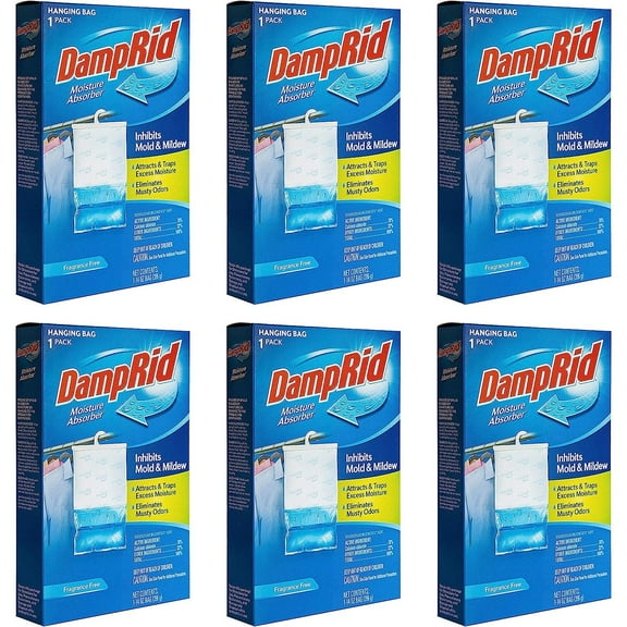 Bilot Fragance Free Hanging Moisture Absorber, 14 ounce (Pack of 6)