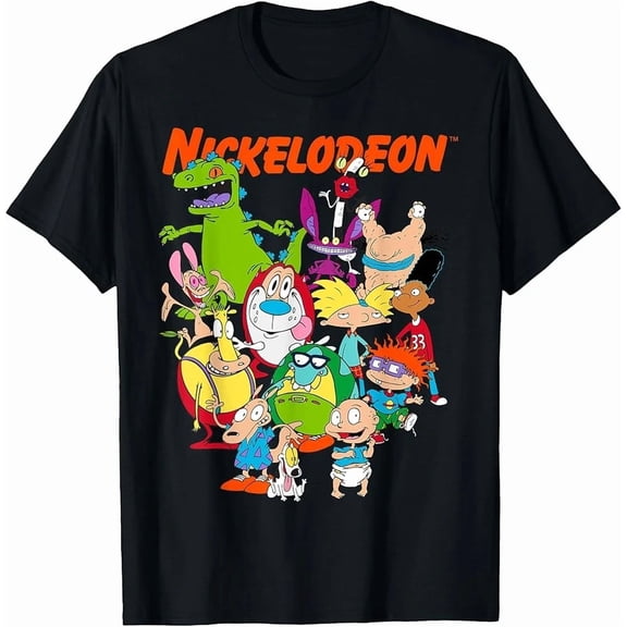 Group Shot All Retro 90s Characters T-Shirt