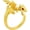 Gold Dragon Red Eyes, variant on Whimsical Silver Flying Dragon Ring - Unique Animal Shape Design, Adjustable Index Finger Ring for Men or Women, Cute Personality Statement Jewelry, Niche Fashion Accessory