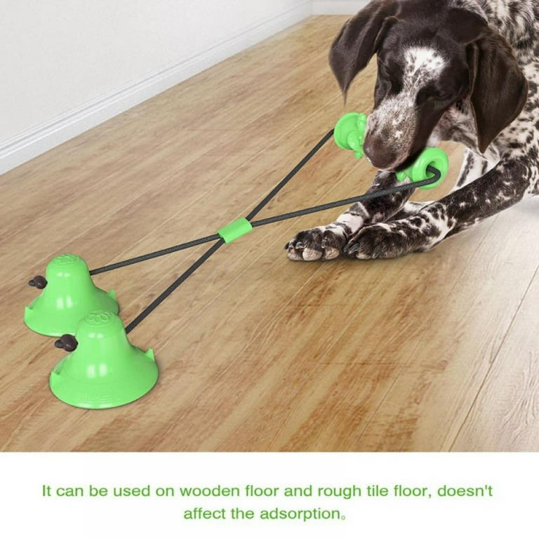 Dog toy top suction floor