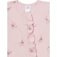 thumbnail image 3 of Modern Moments by Gerber Neutral Two-Way Zip Viscose Ruffled Sleep ´N Play Footed Pajamas, Sizes Newborn - 6/9 Months, 3 of 7