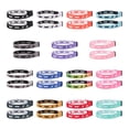 thumbnail image 2 of Woven Printed WWJD Wristbands Bulk 30 Pack Christian Religious Wrist Bracelets Silicone Rubber Sports Sweatbands for Men Women Adults (15 Colors, 30 Count), 2 of 6