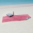 thumbnail image 2 of Mainstays Cabana Striped Pink & Purple Cotton-Blend Beach Towels (4 Count), 2 of 5
