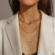 Layered Gold Necklaces for Women, Dainty  Y Chain Choker Necklace for Women and Girls