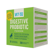 VetIQ Probiotic Cat Powder Supplement for Digestive Health, 30 Packets