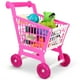 thumbnail image 5 of Carrito de compras de juguete para niños, mini carrito de compras de supermercado de simulación para niños pequeños, color rosa, 5 of 8