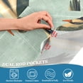 thumbnail image 4 of Ryvnso Ducks Flying Curtains Sets Short Curtain Rod Pocket Half Window Cafe Farmhouse Tier 2 Panels 57"W x 36"L, 4 of 7